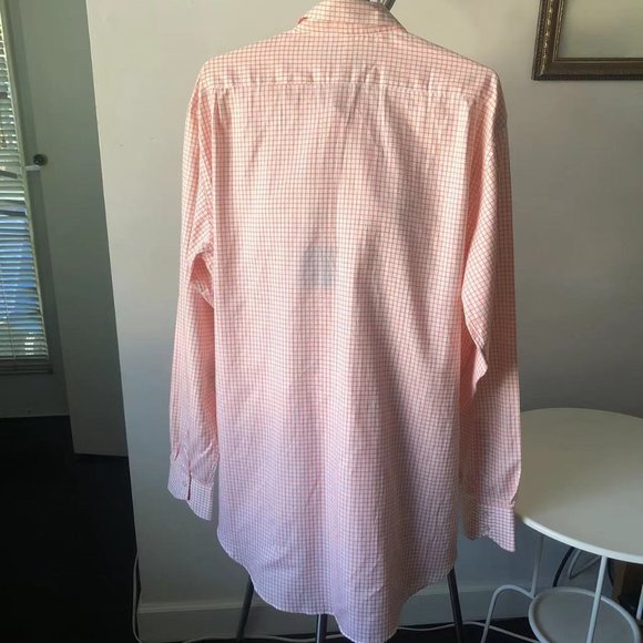 COPY - 🛍️ Host Pick 🛍️ NWT, Thomas Dean Orange Checkered Long Sleeve Shirt Size… - Picture 4 of 12